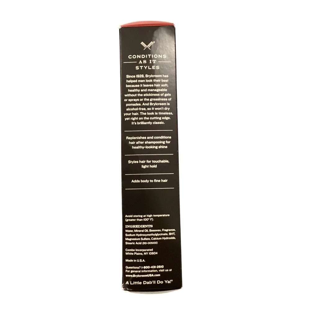 Brylcreem 3-in-1 Hair Cream High Shine Light Hold 5.5 oz 162 ml‎ New in Box